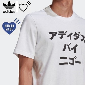 新品 送込★6XO アディダス オリジナルス バイ ニゴー 限定 国内正規品 adidas by NIGO HUMAN MADE ヒューマンメイド グラフィック Tシャツ