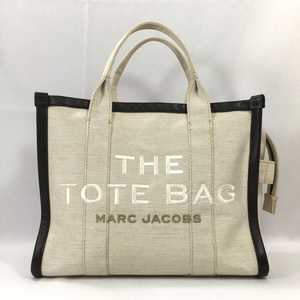 マークジェイコブス トートバッグ M0016496 キャンバス ライトベージュ×ブラック ザ サマー ミディアム MARC JACOBS