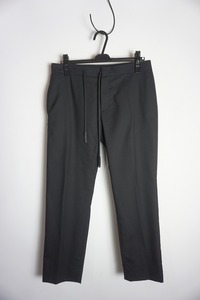 美品 正規 21AW Maison Margiela メゾン マルジェラ Drawstring Pants ドローストリング スラックス パンツ S50KA0530 黒44 本物831O▲