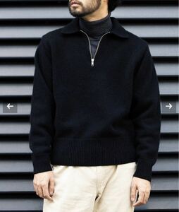 レショップ別注　バトナー　カシミヤ　ハーフジップニット　カシミア　M BATONER