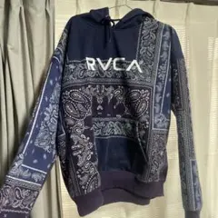 RVCA バンダナ柄 パーカー セットアップネイビー