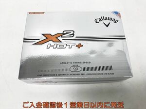 【1円】未使用品 ゴルフ Callaway キャロウェイ X2 HOT+ USA ホワイト ゴルフボール 1ダース G02-174tm/F3