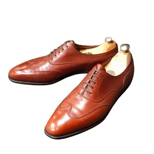 ジョンロブ レザーシューズ ブラインドブローグ プレステージライン 7000ラスト サイズUK8D JOHN LOBB WARWICK 約27.0cm【LA】【中古】