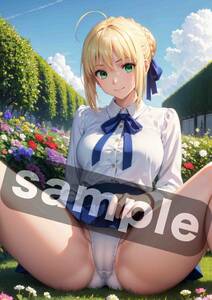 Fate/stay night フェイト アルトリア・ペンドラゴン セイバー T0611 Vol.48 同人 A4 アート ポスター イラスト 美少女 アニメ コスプレ