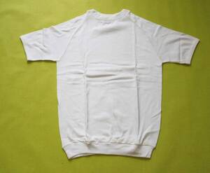 1396-10　昭和レトロ　半袖体操着　半袖Tシャツ　体育　白　10サイズ　125-130㎝　新古品　未使用　長期保管品　