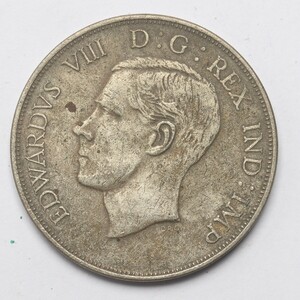 旧家蔵出し 海外古錢 1937 硬貨不明 古美術品 収集家 21.4g 36.6mm