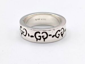 U525 1円～ 中古品 グッチ GUCCI ゴースト リング 指輪 シルバー Ag925 サイズ7号 重さ5.7g アクセサリー レディース