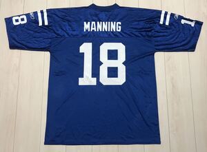 ペイトン マニング MANNING コルツ COLTS【 XL 青 18 ブルー 】 アメフト ユニフォーム ジャージ Reebok リーボック NFL