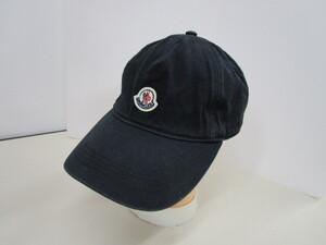 11157FMZ◎MONCLER モンクレール キャップ 帽子 黒/ブラック◎中古