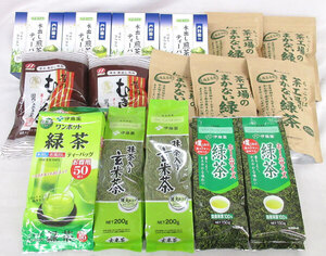 送料300円(税込)■ks698■◎茶葉 緑茶・水出し煎茶ティーバッグ 等 6種 16点【シンオク】