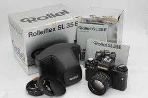 【返品保証】 【元箱付き】 ローライ Rolleiflex SL35 E ブラック / Planar 50mm F1.4 HFT ボディ レンズセット s4790