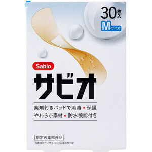 まとめ得 サビオ 救急絆創膏 Mサイズ 30枚入 x [16個] /k