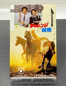 フジテレビ チャレンジ ザ競馬 未使用 当選テレホンカードテレカ