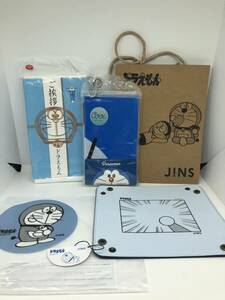 ◆ドラえもん【熱中症対策！クールマフラータオル】【ご挨拶 フェイスタオル】非売品JINSメガネトレー&セリート＆紙袋◆のび太 藤子不二雄