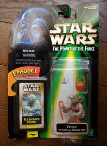 STAR WARS★スター・ウォーズ★EPISODE Ⅰ★YODA with CANE and BOILING POT★Kenner