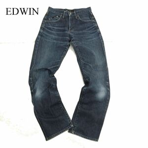 EDWIN エドウィン EZ502 E-FUNCTION ザイロン★ USED加工 ストレート デニム パンツ ジーンズ Sz.28　メンズ バイク 日本製　C3B04356_B#R