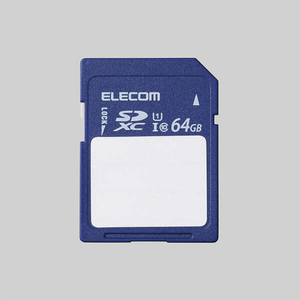 【ゆうパケット対応】ELECOM エレコム SDXCメモリカード MF-FS064GU11C 64GB [管理:1000026190]