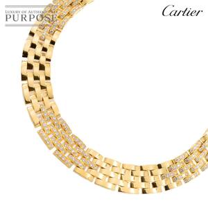 カルティエ Cartier マイヨンパンテール 5ロウ ダイヤ ネックレス 40cm K18 YG イエローゴールド 750 Necklace 90252671