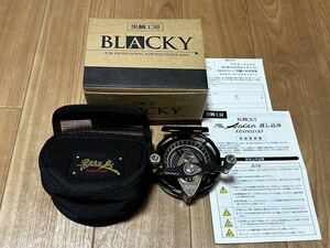 100円スタート！売り切り！黒鯛工房 BLACKY落とし込み the Athlete Hispeed 85 タイコリール チヌや石鯛のヘチ釣り 落とし込み釣りに！