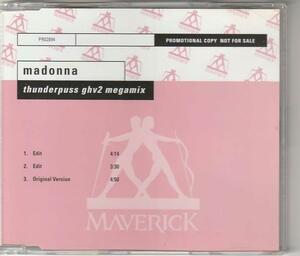 美盤　MADONNA　マドンナ　Thunderpuss GHV2 Megamix　ドイツ盤 CDシングル 