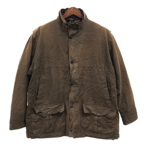 Barbour バブアー DURACOTTON TRAPPER オイルドジャケット アウター 防寒 ユーロ カーキ (メンズ XL) 中古 古着 P6586