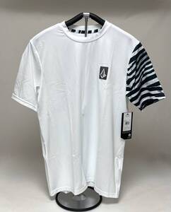 VOLCOM ボルコム A9112404WHT① メンズ Lサイズ 半袖ラッシュガード ホワイト色 ルーズフィット UVカット ヴォルコム 新品 即決 送料無料