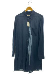 sulvam◆LONG SLIT SHIRTS/シャツ/S/レーヨン/BLK/SR-B06-010//