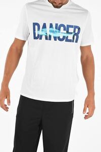 新品 タグ付き 定価40700円 Neil Barrett 19SS デンジャー シャーク ロゴ プリント Tシャツ XS ホワイト DANGER S/S TEE ニールバレット