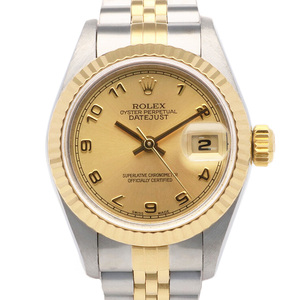 ロレックス ROLEX デイトジャスト オイスターパーペチュアル 腕時計 ステンレススチール 69173 レディース 中古 美品