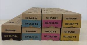 SHARP 　シャープ 【純正】トナー カートリッジ MX-36JT-BA・MX-36JTCA/MA/YA＝各2本　 4色7本セット　 　※未開封・未使用品 