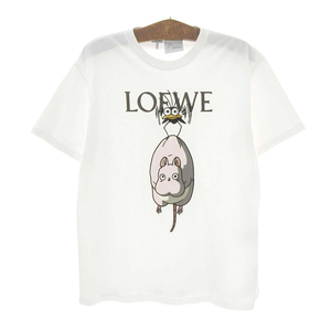 ロエベ スタジオジブリ コラボ 千と千尋の神隠し 湯バード Tシャツ S928Y22J08 メンズ ホワイト LOEWE [美品] 中古 【アパレル・小物】