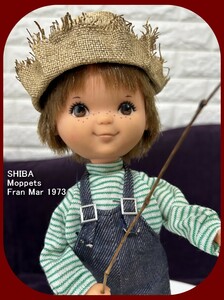 ★ SHIBA MOPPETS シバ製作所 モペット ドール (ちいさなときめき：男の子） FRAN MAR 1973 , 長期保管品 Vintage