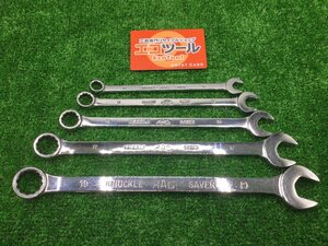 【領収書発行可】MACTOOLS/マックツールズ ナックスセイバーコンビネーションレンチ5本セット M10CLKS-M19CLKS [ITTGZL96BQF8]