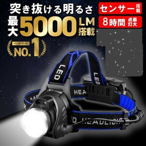 LED ヘッドライト 充電式 ヘッドランプ LEDヘッドランプ キャンプ IPX4防水 軽量 懐中電灯 グランピング 夜釣り 登山 懐中電灯 バッテリー