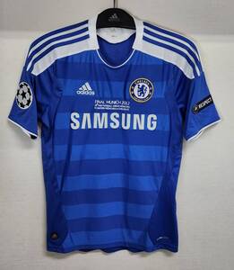 11-12 チェルシーCFC Chelsea(H)＃8 フランク・ランパード Lampard 半袖 adidas CL決勝戦仕様 S