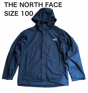 【送料無料】中古 THE NORTH FACE ノースフェイス マウンテンパーカー ブラック フード取外し サイズ100