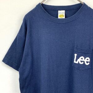 Lee リー ポケット 半袖Tシャツ ネイビー 紺色 Mサイズ