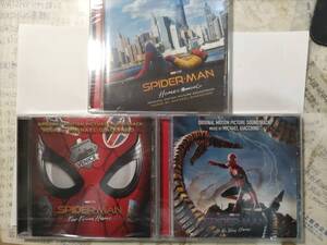 スパイダーマン　マイケル・ジアッキーノ作曲３部作３枚セット　ホーム・カミング、ファー・フロム・ホーム、ノー・ウエイ・ホーム