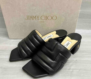 JIMMY CHOO ジミーチュウ サンダル ミュール J00018756736 23cm 36ブラック 箱あり