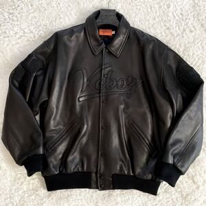 美品 ケボズ レザージャケット KEBOZ LEATHER VARSITY JACKET Lサイズ