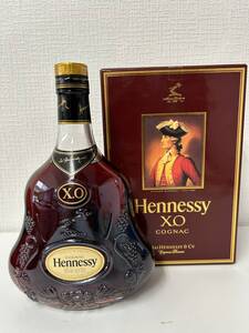 【1円～】ヘネシー XO 金キャップ クリアボトル 700ml 40％ 箱付 241124 Hennessy COGNAC