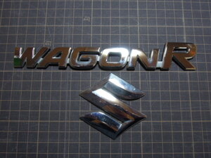 スズキ 純正 ワゴンR MH22S WAGON R 車名エンブレム メーカーロゴ エンブレム付き 中古 | 220422