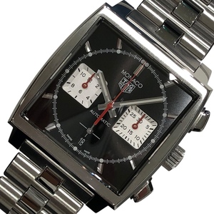 タグ・ホイヤー TAG HEUER モナコ　キャリバーホイヤー02 CBL2113.BA0644 ブラック SS 腕時計 メンズ 中古