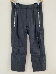 as1NL karrimor カリマー サイズL スノーウェア スキー スノボ パンツ レディース トレッキング 雪山 グレー ストライプ サスペンダー