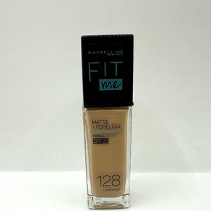 q1003 未使用保管品 MAYBELLNE NEW YORK メイベリン フィットミー リキッド ファンデーション R 128 WARM NUDE 30ml コスメ 化粧品