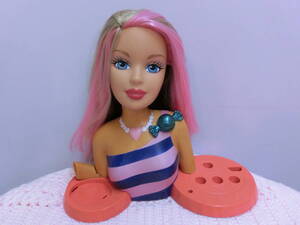 バービー 1999年 スタイリングヘッド ビンテージ 顔 人形 23cm◆Barbie Styling Head MATTEL 90s Vintage ディスプレイ インテリア 置物