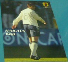 2006(年)カルビー日本代表チップスカード第1弾22中田浩二(鹿島アントラーズ)現解説者　マルセイユ・FCバーゼル　Jリーグ　サッカートレカ