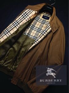 h12 別格 4Lビックシルエット　定価14万●BURBERRY●キュプラで暖かいスイングトップ　ジップアップジャケット コート メンズ　綺麗