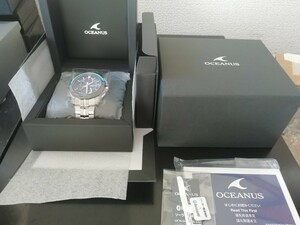 超希少 未使用 世界限定350本 OCEANUS OCW-S6000SW-2AJR 電波ソーラー Bluetooth タグ付 シリアルナンバー入り チタン 