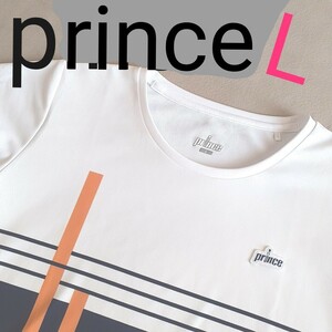 【美品】prince　 Tシャツ シャツテニス　バドミントン　レディースL